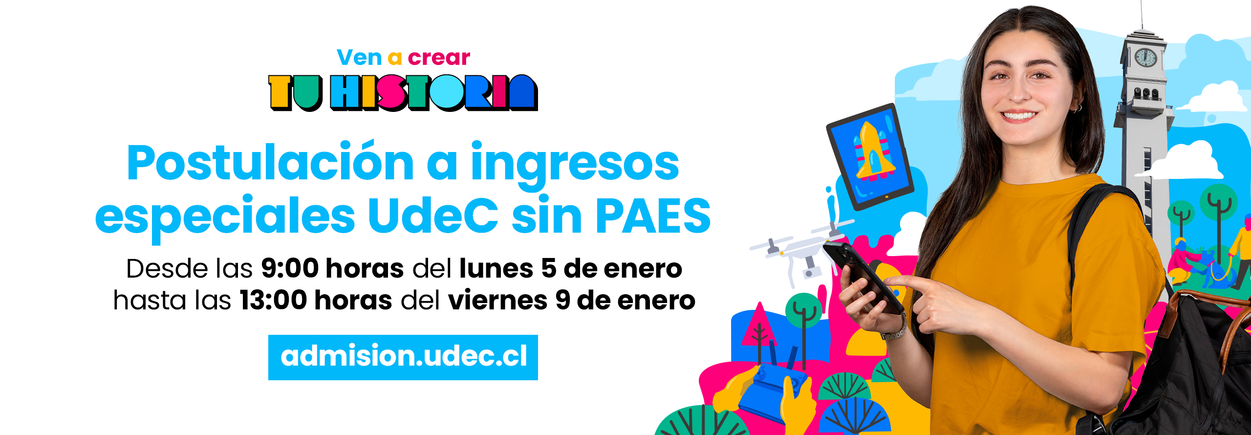 Postulación a ingresos especiales UdeC sin PAES 2026